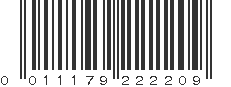 UPC 011179222209