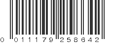 UPC 011179258642