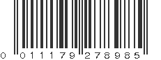 UPC 011179278985