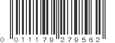 UPC 011179279562