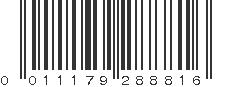 UPC 011179288816