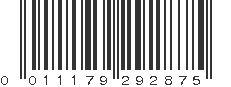 UPC 011179292875