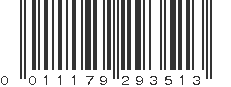 UPC 011179293513