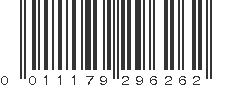 UPC 011179296262