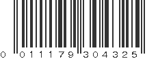 UPC 011179304325