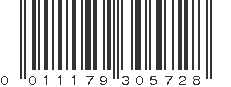 UPC 011179305728