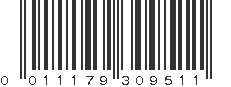 UPC 011179309511