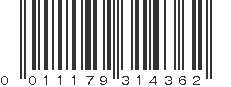 UPC 011179314362