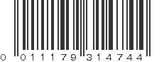 UPC 011179314744