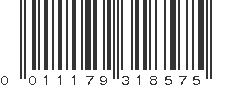 UPC 011179318575