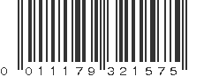 UPC 011179321575