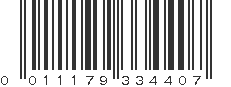 UPC 011179334407