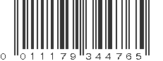 UPC 011179344765