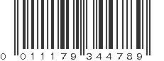 UPC 011179344789