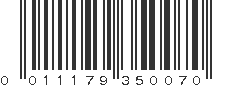 UPC 011179350070