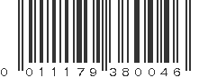 UPC 011179380046