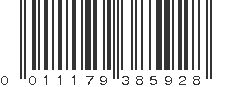 UPC 011179385928