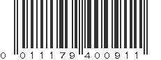 UPC 011179400911