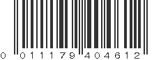 UPC 011179404612