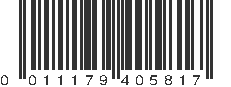 UPC 011179405817