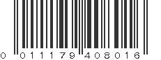 UPC 011179408016