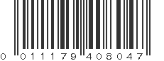 UPC 011179408047