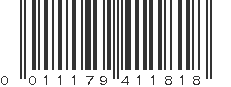 UPC 011179411818