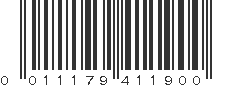 UPC 011179411900