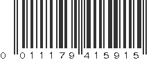 UPC 011179415915