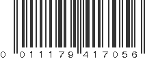 UPC 011179417056