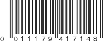 UPC 011179417148