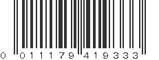 UPC 011179419333