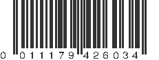 UPC 011179426034