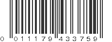 UPC 011179433759