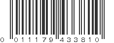 UPC 011179433810