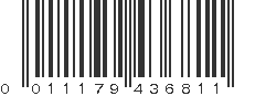 UPC 011179436811