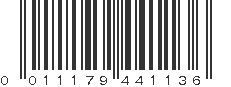 UPC 011179441136