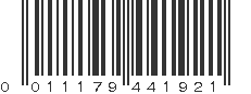 UPC 011179441921