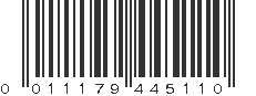 UPC 011179445110