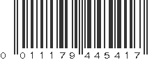 UPC 011179445417