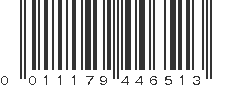 UPC 011179446513