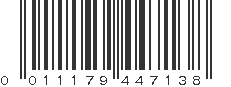 UPC 011179447138