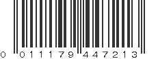 UPC 011179447213