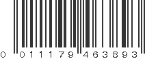 UPC 011179463893