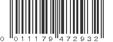 UPC 011179472932