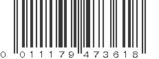 UPC 011179473618