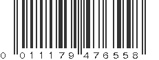 UPC 011179476558