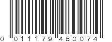 UPC 011179480074