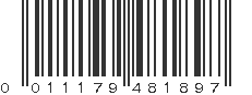 UPC 011179481897