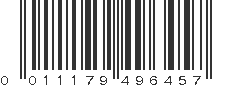 UPC 011179496457